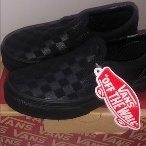 Vans Kids Classic Slip On mono black sz 11